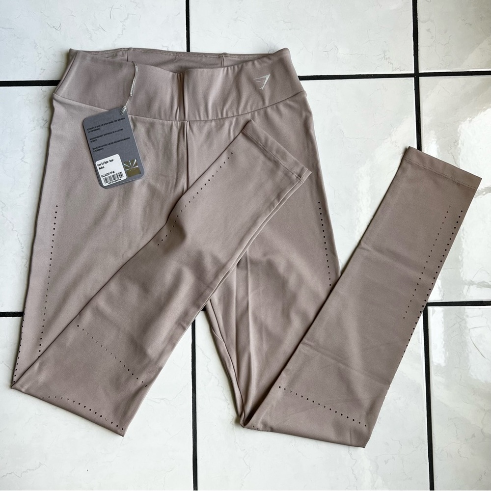 Gymshark Laser Cut Tights (M) - ‘Taupe’